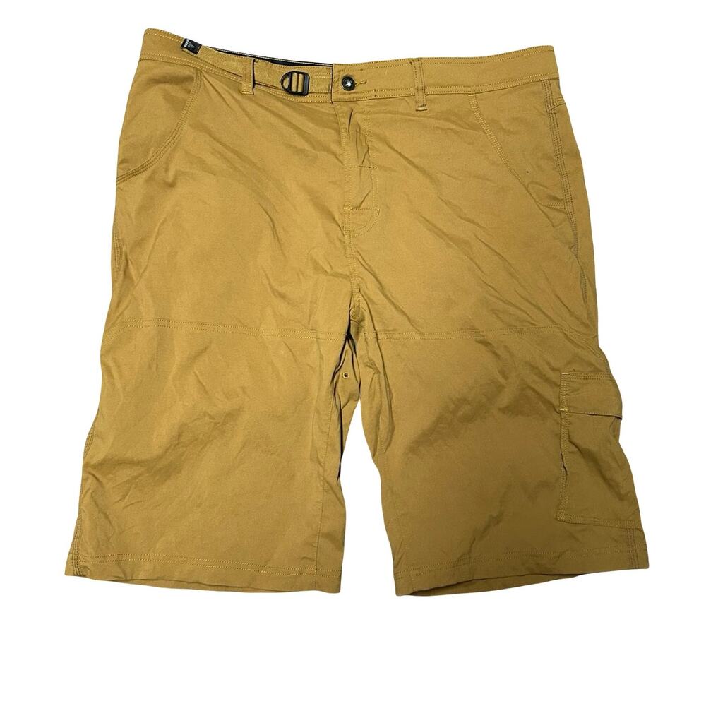 Prana Zion Cargo Shorts Mens XXL Stretch Hiking Climbing 37x12 Belted M3STRE110